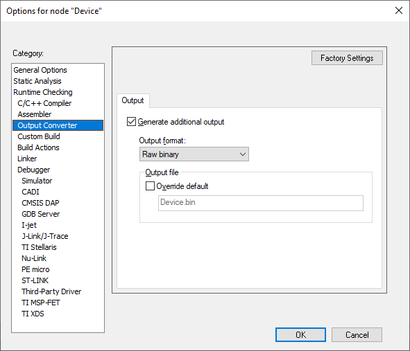 Output converter